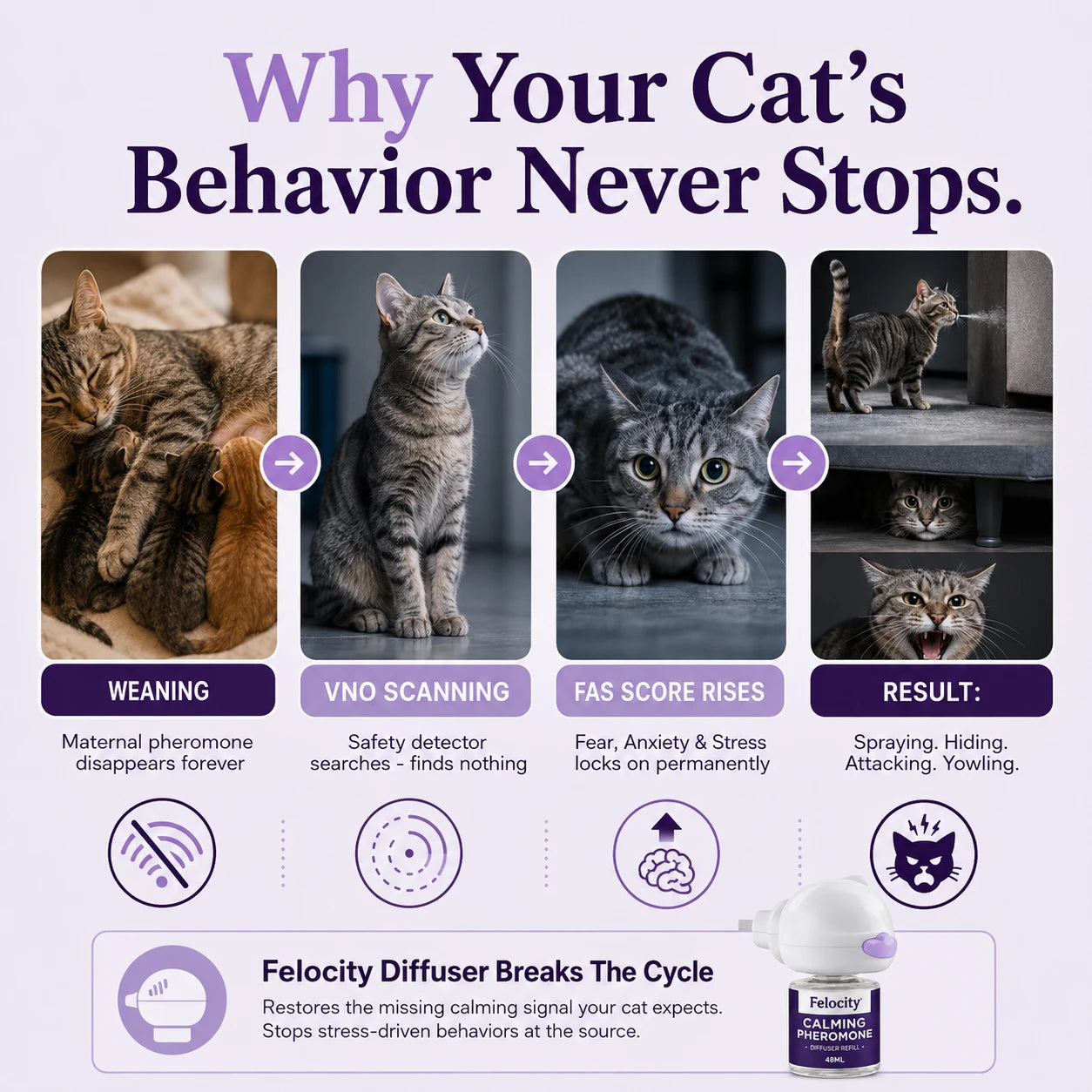 Felocity Cat Calming Diffuser (US Plug)