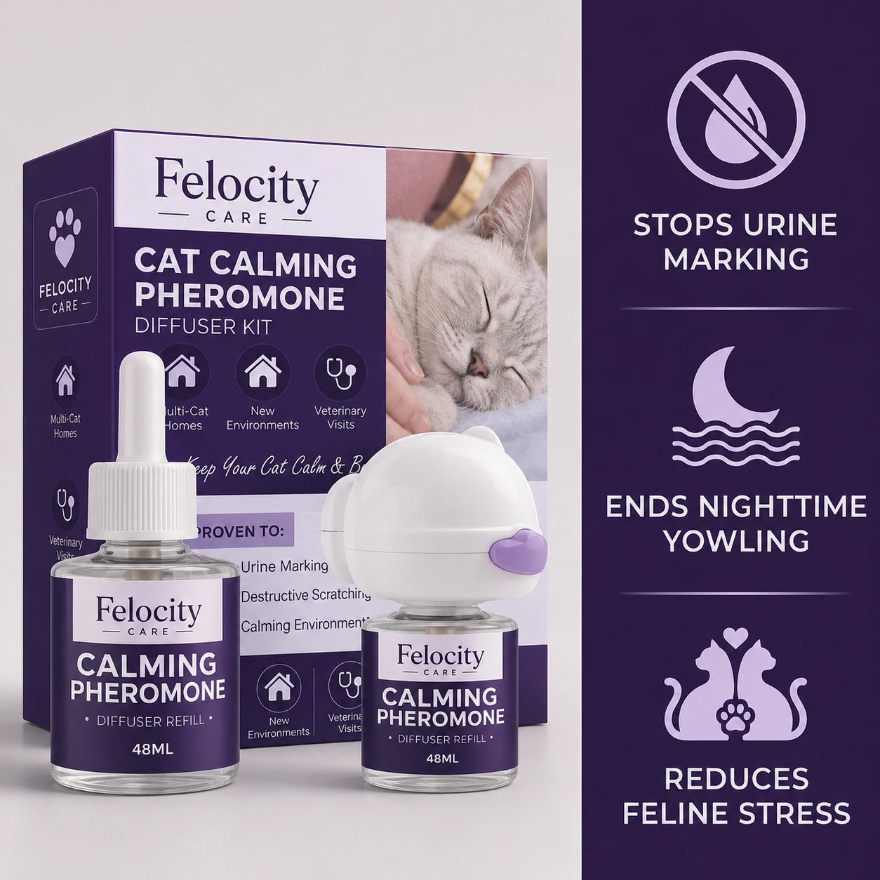 Felocity Cat Calming Diffuser (US Plug)